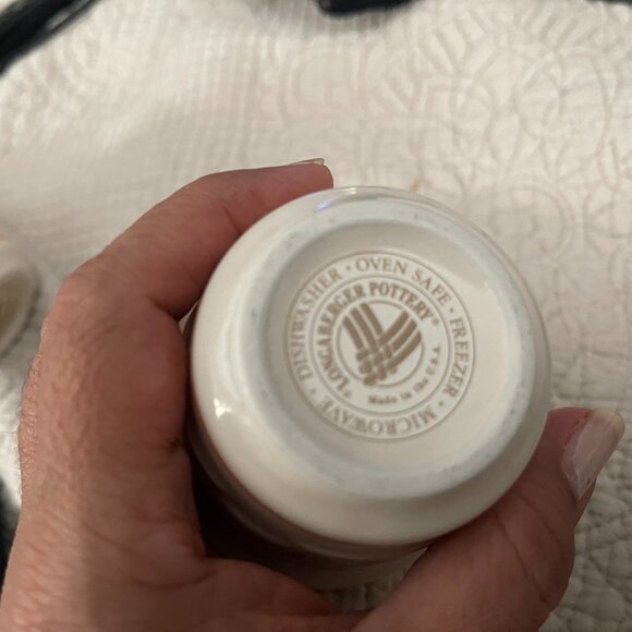 Candy Corn Votive Holders, Longaberger Pottery Woven Traditions - Picture 2 of 7